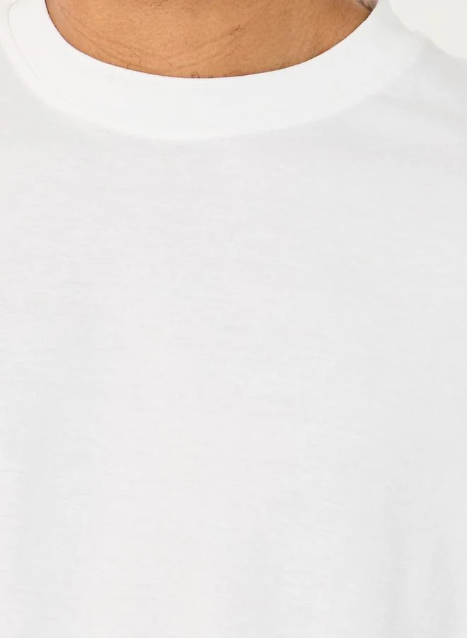 Styli Back Applique Detail Pure Cotton Boxy T-Shirt